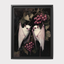 Albino Fruit Bat Gothic Print, Dark Academia Whimsigoth Animal Illustration
