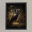 Raven Wall Art Print, Dark Academia Bird Artwork, Gothic Victorian Style Wildlife Painting