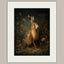 Hare Wall Art Print, Moody Woodland Animal Portrait, Dark Academia Nature Decor Artwork