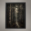 Birch Tree Wall Art Print, Misty Forest Painting, Moonlit Woodland Artwork