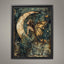 Butterfly Wing Fairy Moon Art Print, Whimsical Woodland Nursery Illustration Kids Decor
