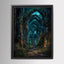 Cathedral Ruins Wall Art, Enchanted Derelict Church Print, Dark Academia Romantic Victorian Artwork