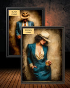 Vintage 1920's Femme Fatale in Suit and Fedora, Feminist Wall Art Print
