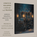 Gothic Fairytale Carriage Wall Art, Enchanted Ornate Coach Print, Dark Academia Fantasy Decor