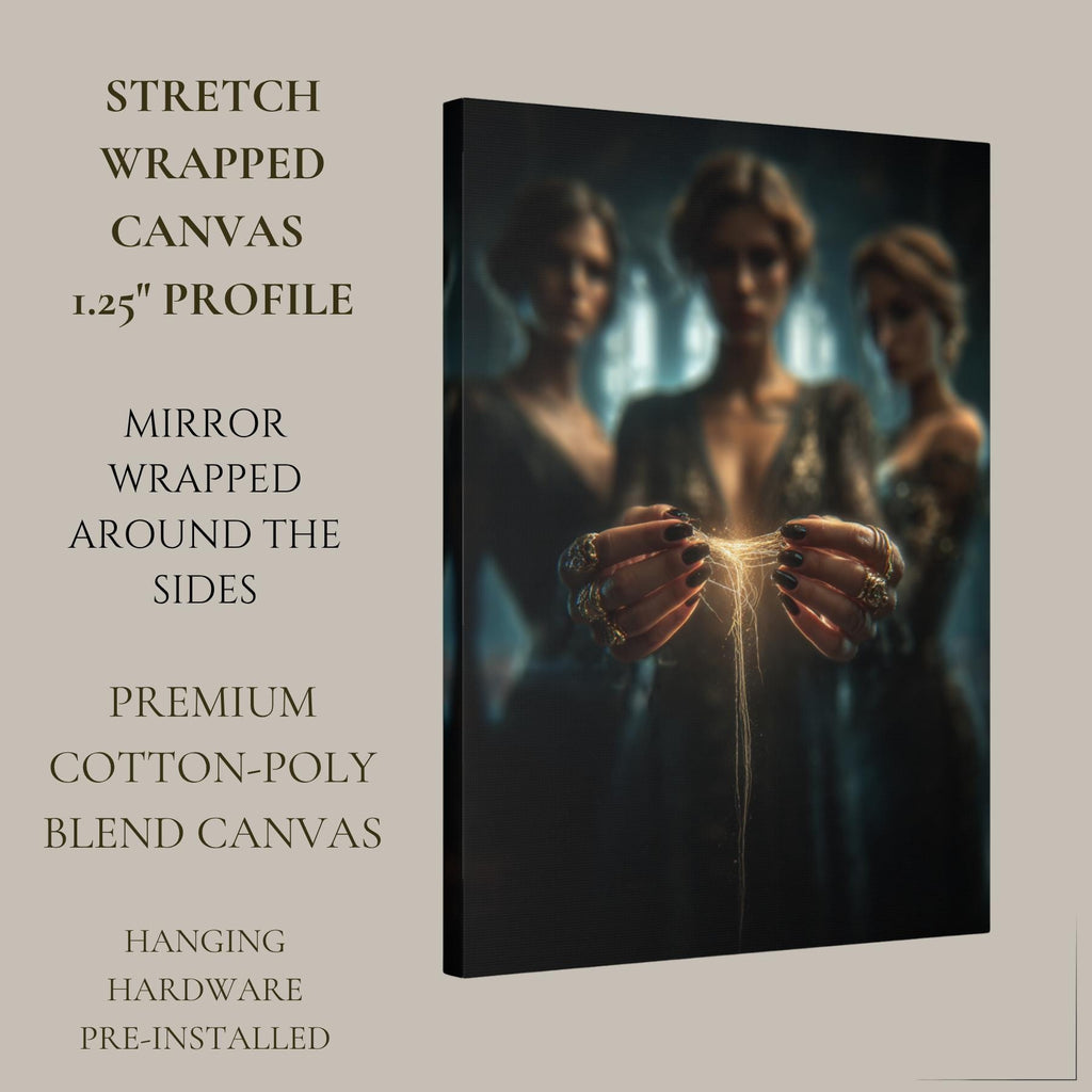 The Three Fates Wall Art Print, Thread of Life Artwork, Greek Mythology Decor