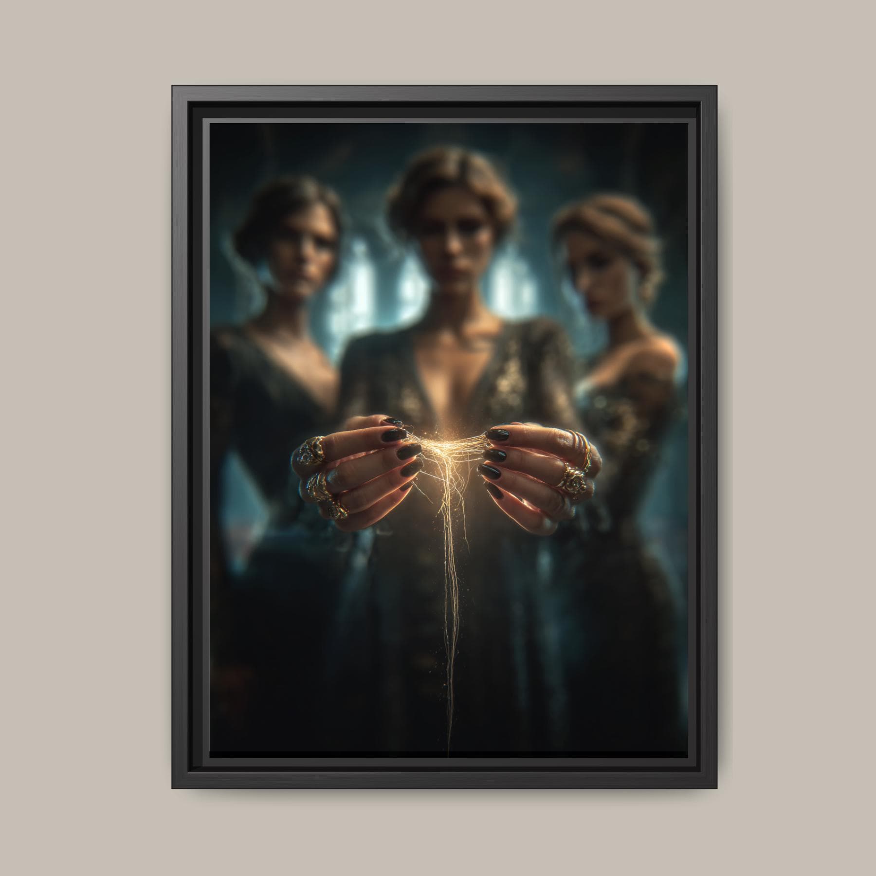 The Three Fates Wall Art Print, Thread of Life Artwork, Greek Mythology Decor