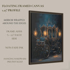 Gothic Fairytale Carriage Wall Art, Enchanted Ornate Coach Print, Dark Academia Fantasy Decor