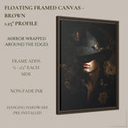 Man With Hat Print, Vintage Oil Painting Style Male Portrait