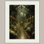 Vintage Greenhouse Wall Art Print, Moody Botanical Conservatory Artwork Painting