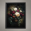 Dark Floral Wall Art Print, Moody Roses Camellias, Gothic Botanical Decor Artwork