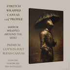 Dark Knight with Umbrella Wall Art Print, Medieval Armour Portrait, Moody Fantasy Decor