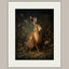 Hare Wall Art Print, Moody Woodland Animal Portrait, Dark Academia Nature Decor Artwork