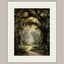 Enchanted Oak Forest Wall Art, Gothic Woodland Path Print, Dark Academia Tree Decor