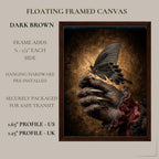 Black Butterfly Devil Hand Wall Art Print, Dark Fantasy Occult Decor, Victorian Witchy Artwork