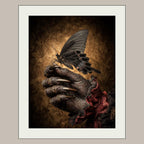 Black Butterfly Devil Hand Wall Art Print, Dark Fantasy Occult Decor, Victorian Witchy Artwork