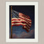 American Flag Under Starlit Sky Patriotic Wall Art Print Celestial Night Skies Artwork