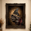 Black Butterfly Devil Hand Wall Art Print, Dark Fantasy Occult Decor, Victorian Witchy Artwork