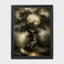 Moonlit Ancient Tree Wall Art Print, Spooky Oak Silhouette Haunted Enchanted Woodland Printed Decor