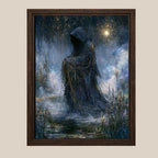 Grim Reaper Wall Art, Gothic Fantasy Print, Dark Academia Macabre Decor
