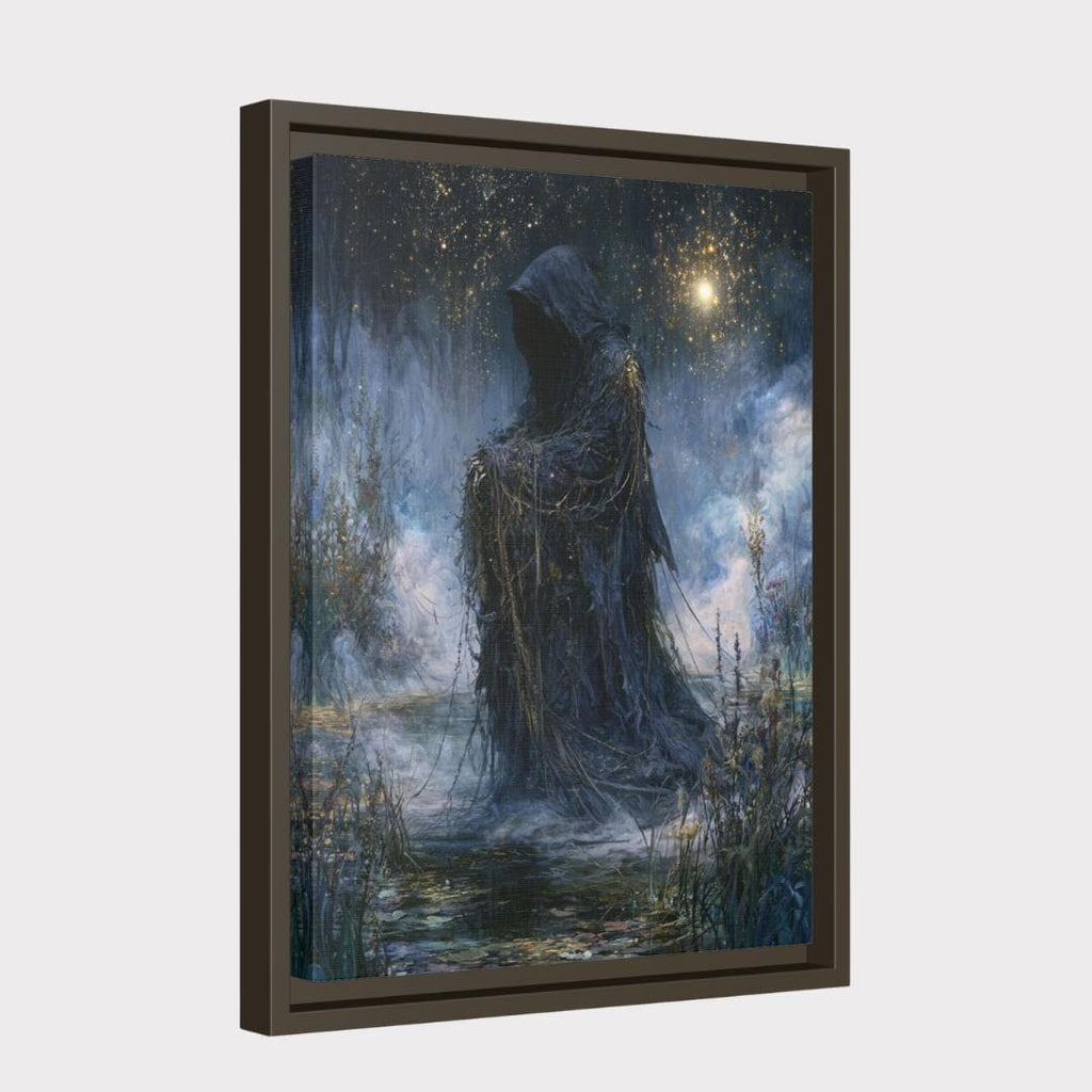 Grim Reaper Wall Art, Gothic Fantasy Print, Dark Academia Macabre Decor