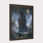 Grim Reaper Wall Art, Gothic Fantasy Print, Dark Academia Macabre Decor