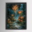 Mushroom Forest Wall Art, Glowing Toadstool Print, Magical Woodland Painting, Dark Fantasy Artwork