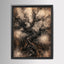 Gnarled Tree Wall Art, Dark Forest Print, Gothic Woodland Decor